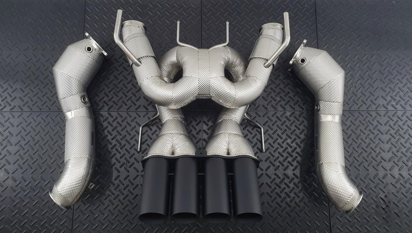 McLaren 765LT RedStar Inconel 625 Exhaust System — view 1