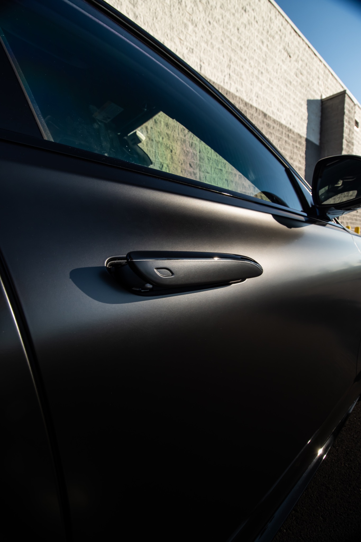 Mercedes-Benz S 500 Satin Black Color-Change Vinyl Wrap — view 5
